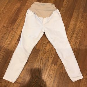 EUC White Maternity Jeans Size 10 Old Navy